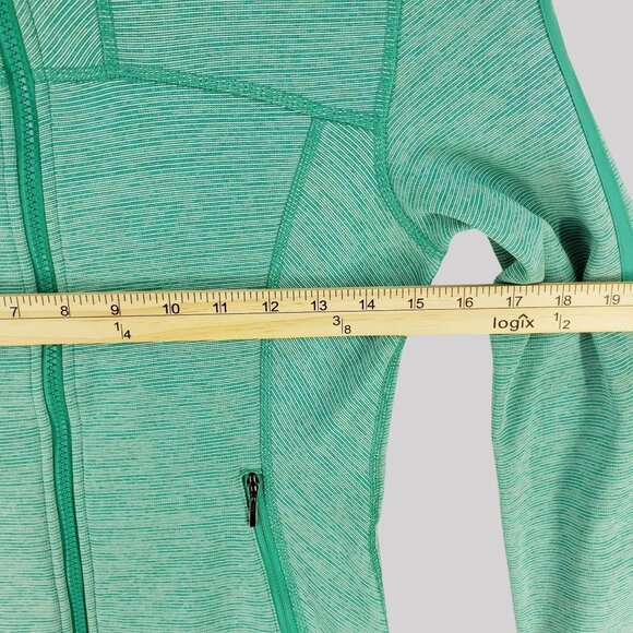 Marmot green zip up cozy fleece lined jacket with pockets Womens XS - Picture 9 of 12